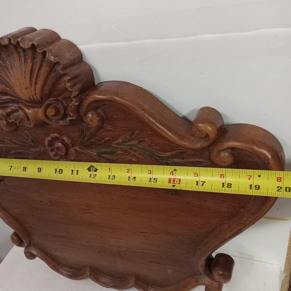 2Pc Home Interior Wall Hanging Plaque with Flower basket Homco